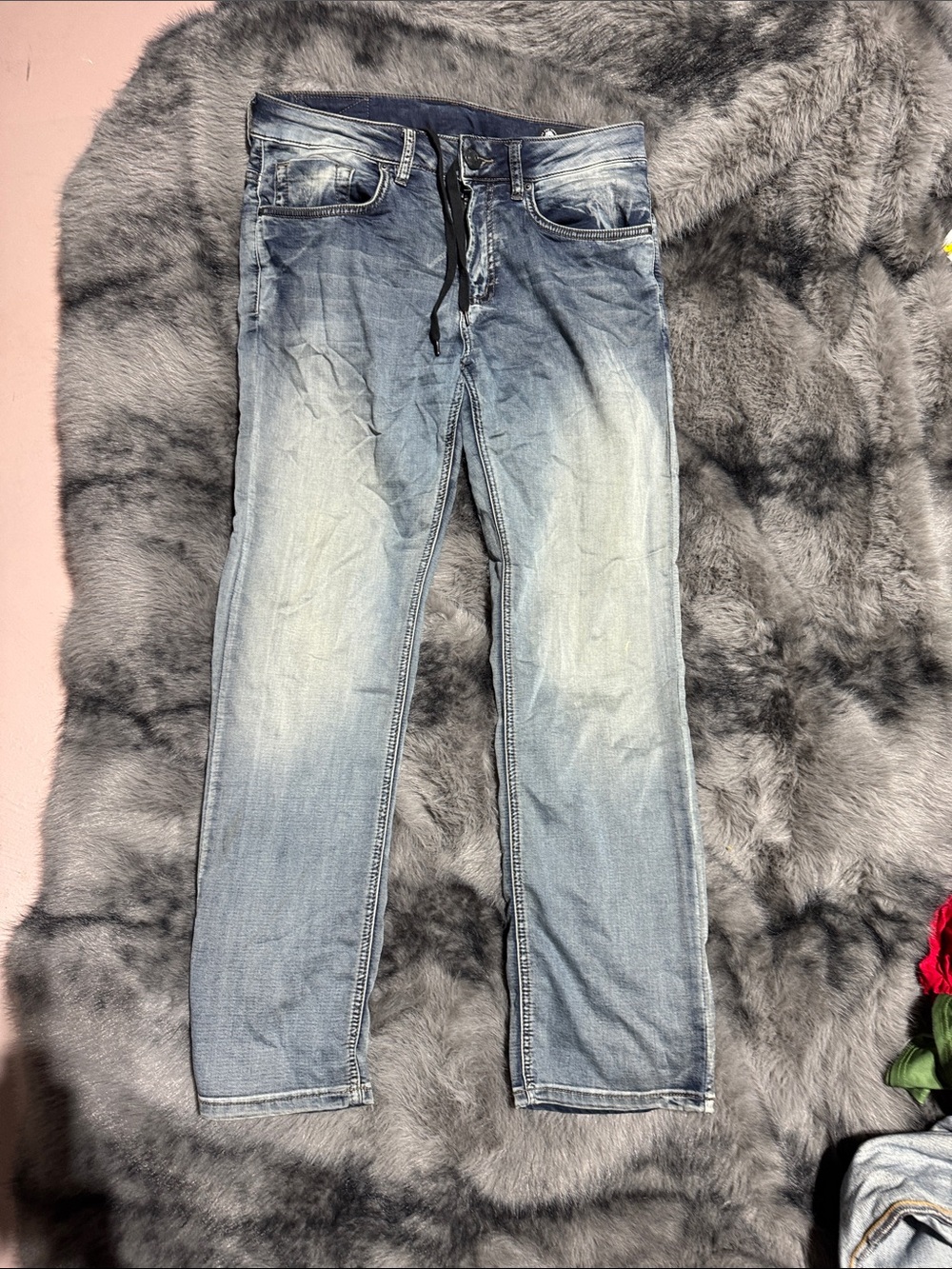Buffalo David Bitton Light Blue Straight Jeans